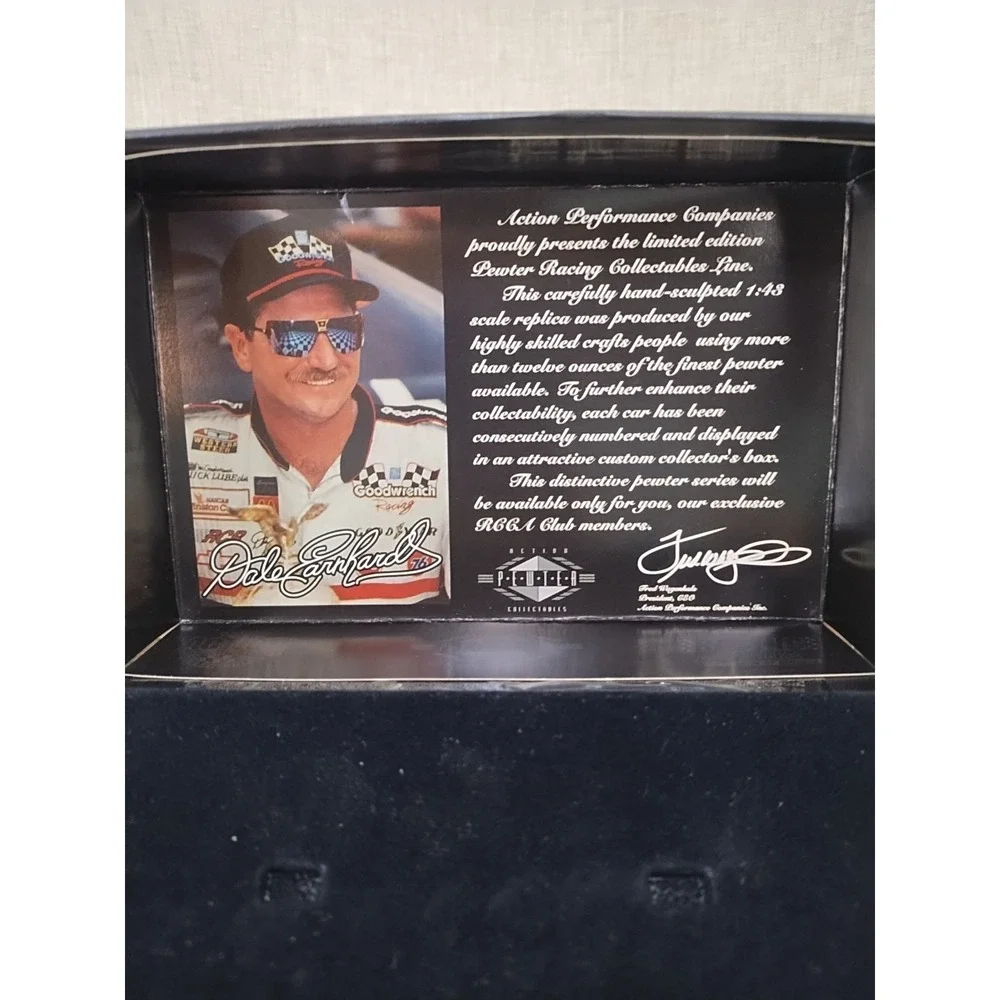 1:43 Action Platinum Series Pewter 1995 RCCA Dale Earnhardt #3 Goodwrench NIB LE